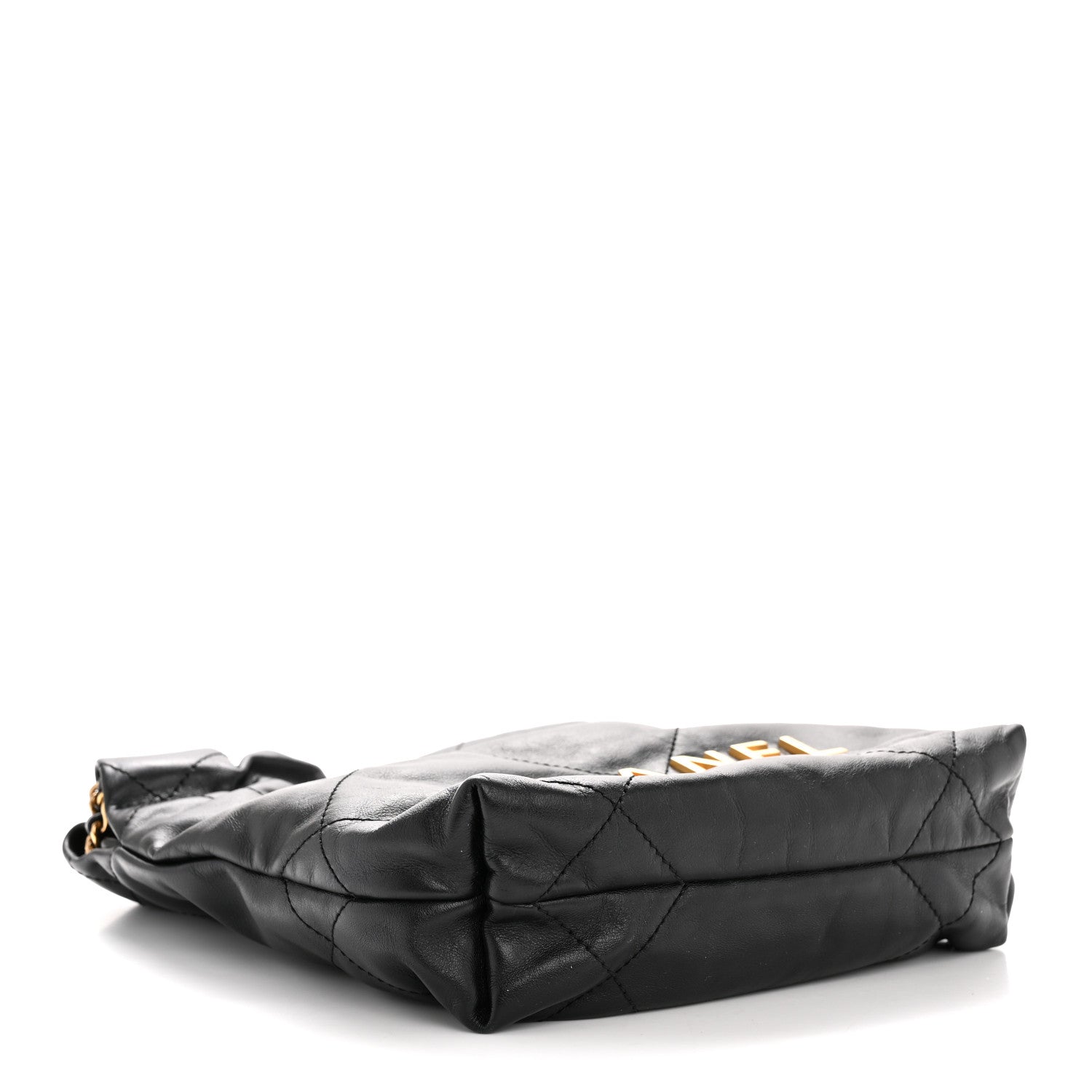 Chanel Shiny Calfskin Quilted Mini Chanel 22 Black 4 of 11