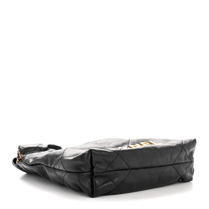 Chanel Shiny Calfskin Quilted Mini Chanel 22 Black 4 of 11