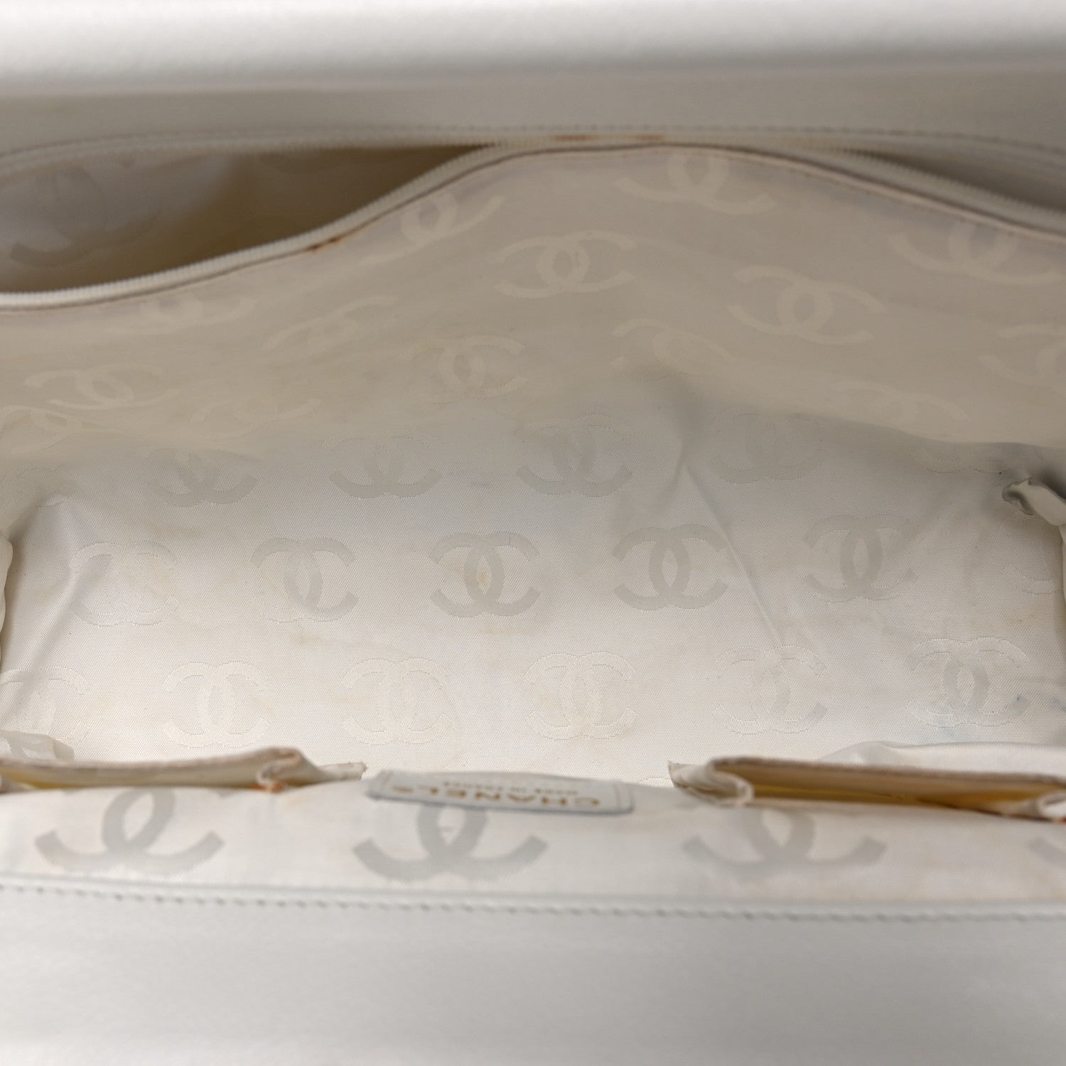 Chanel Calfskin Multicolor Stitch Tote White 5 of 12