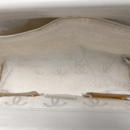 Chanel Calfskin Multicolor Stitch Tote White 5 of 12