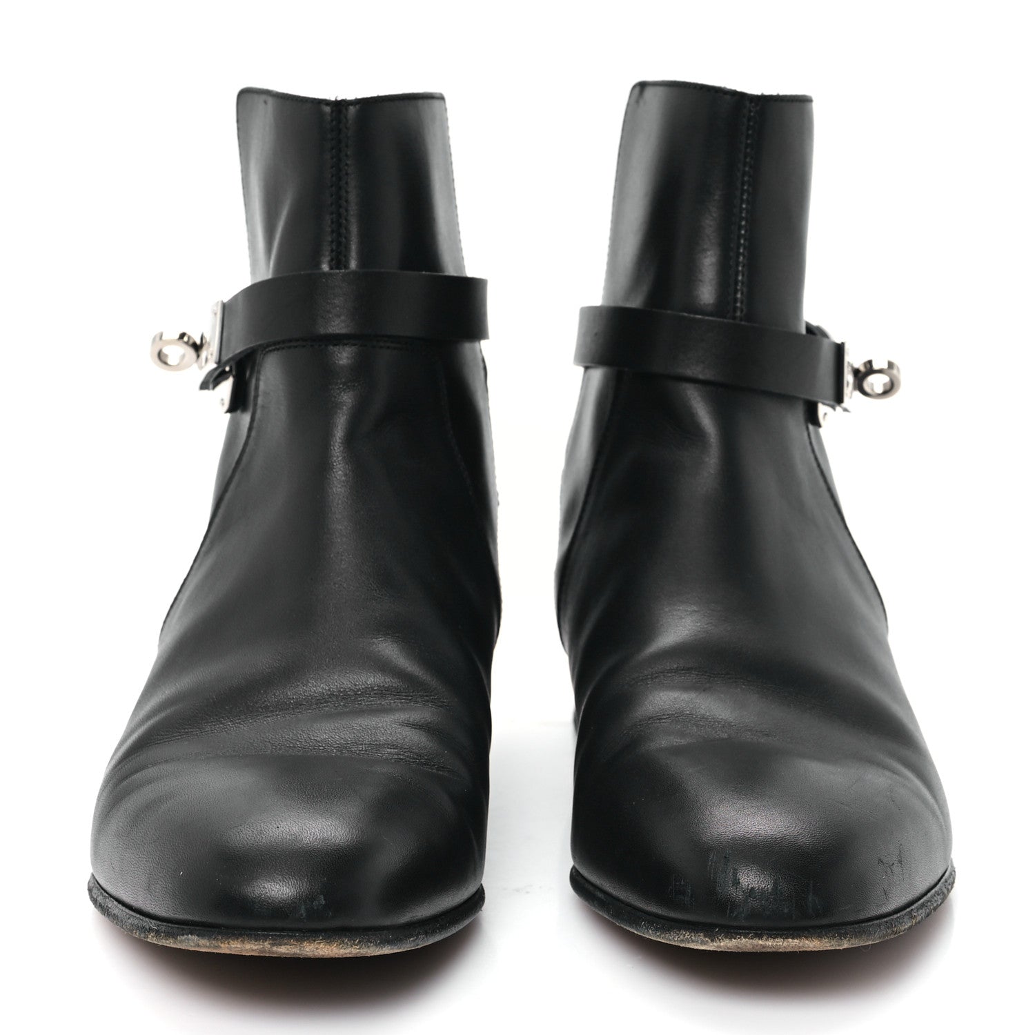 Hermes Calfskin Neo Low Boots 38 Black 3 of 9