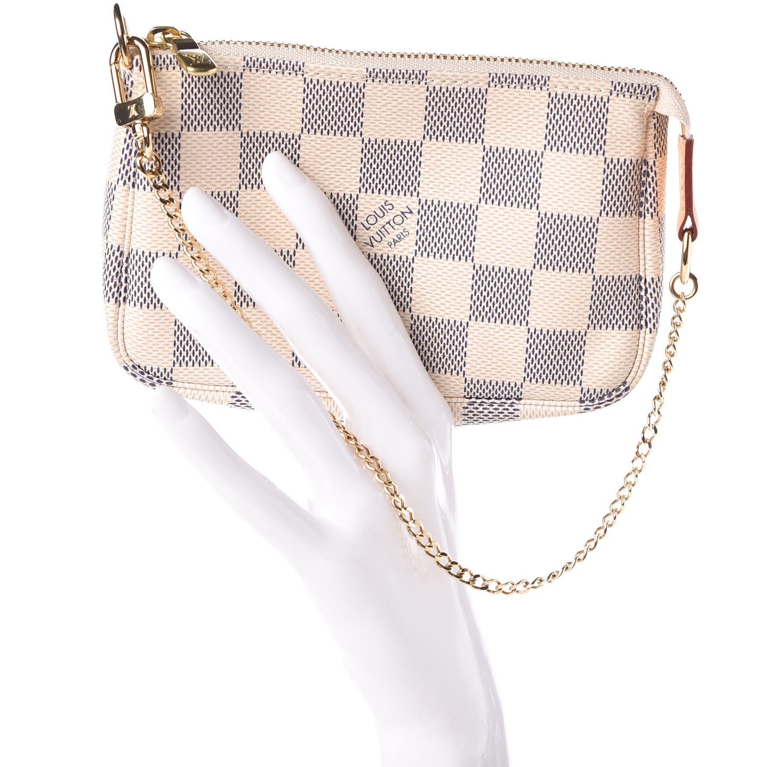 Louis Vuitton Damier Azur Mini Pochette Accessories 2 of 9