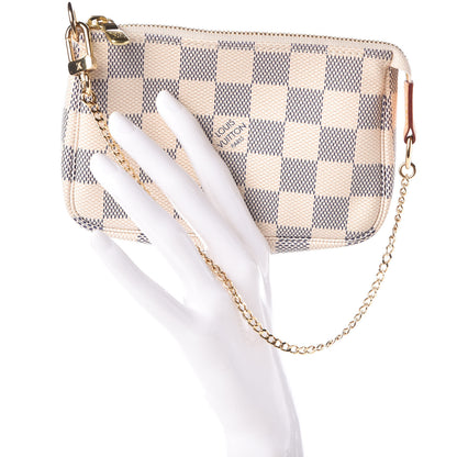 Louis Vuitton Damier Azur Mini Pochette Accessories 2 of 9