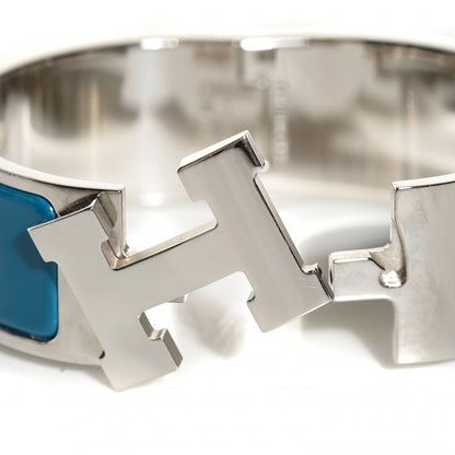 Hermes Enamel Wide Clic Clac H Bracelet PM Bleu Indien 5 of 12