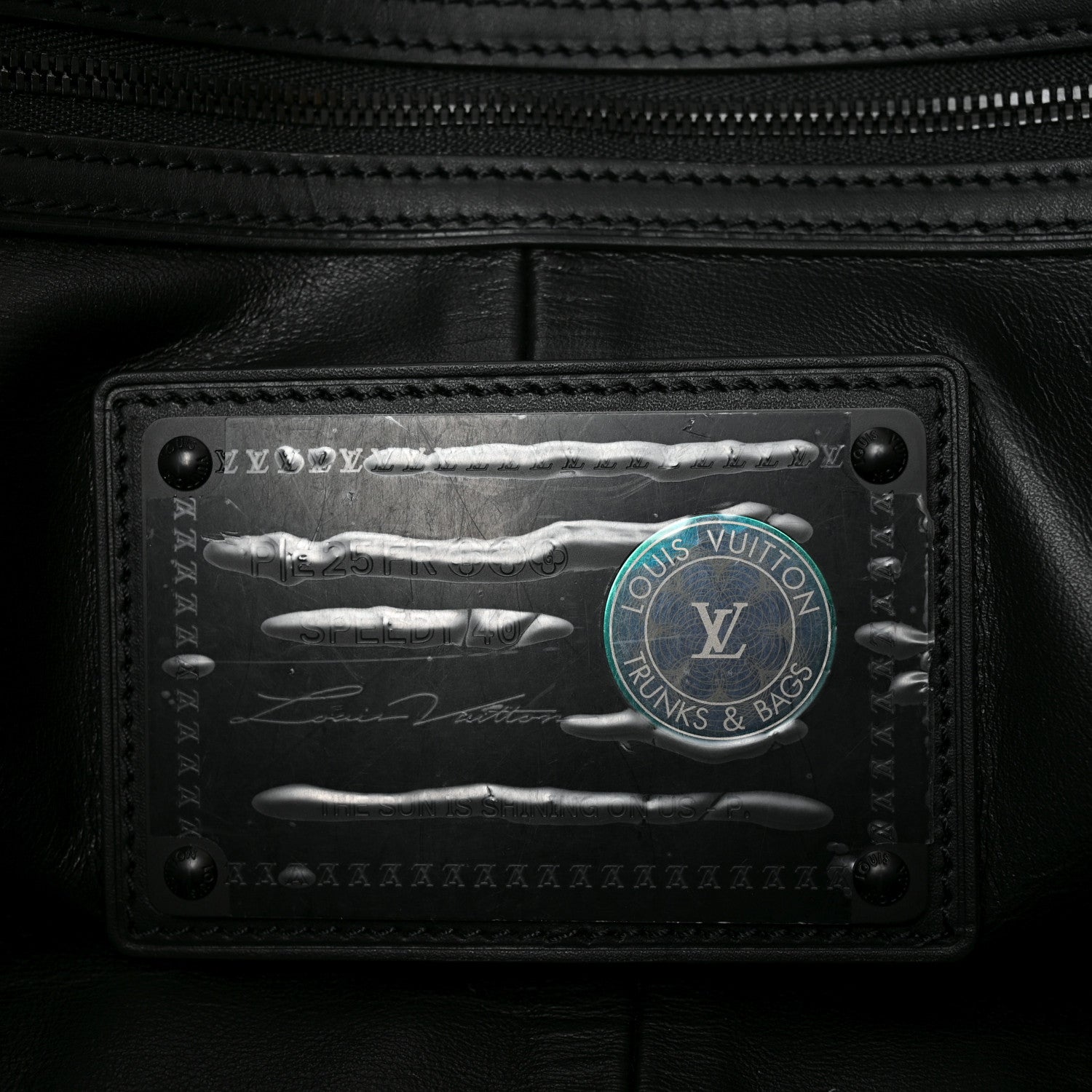 Louis Vuitton Calfskin Monogram Speedy P9 Bandouliere 40 Ultra Black 7 of 10