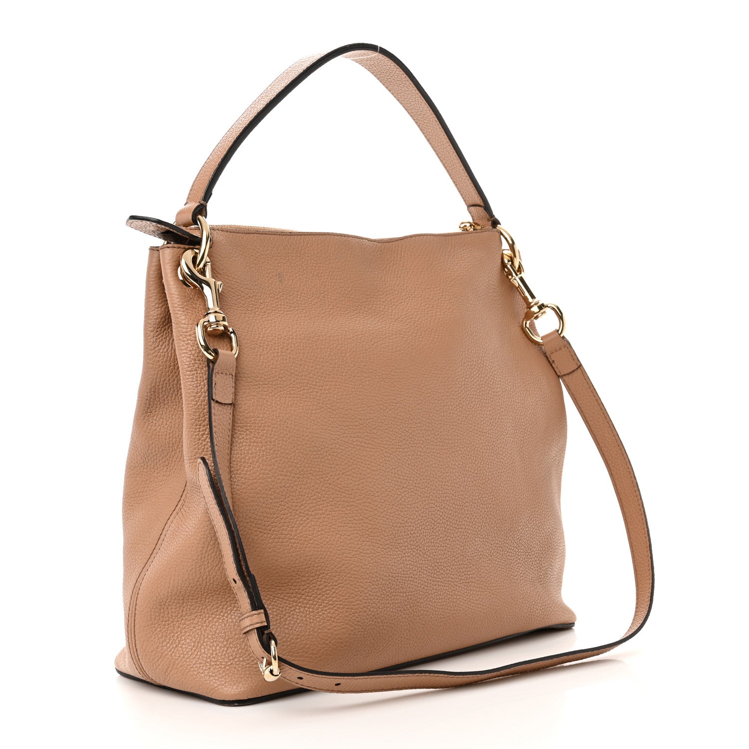 Gucci Pebbled Calfskin Large Soho Hobo Camelia 3 of 14