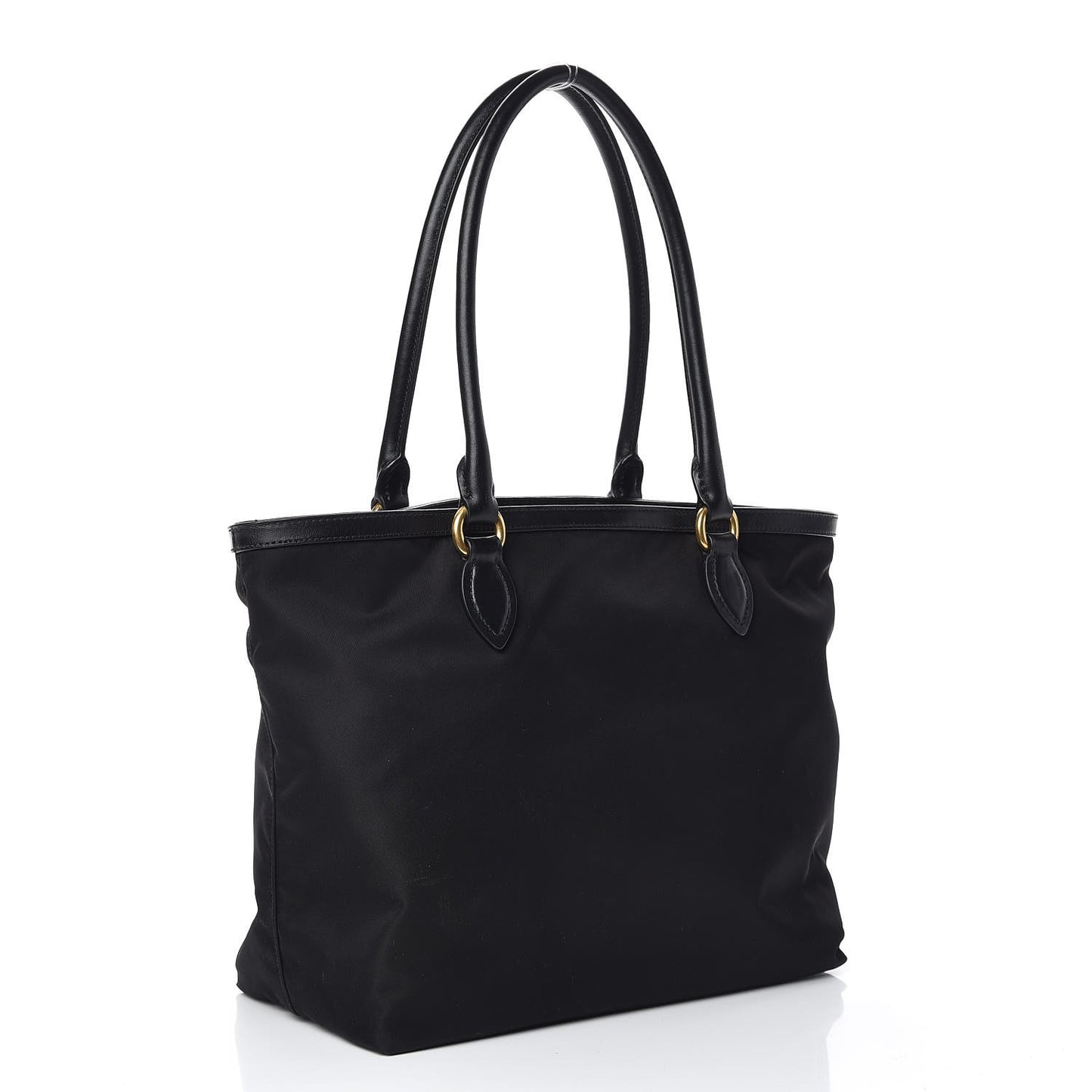 Tessuto Nylon Soft Calf Tote Black