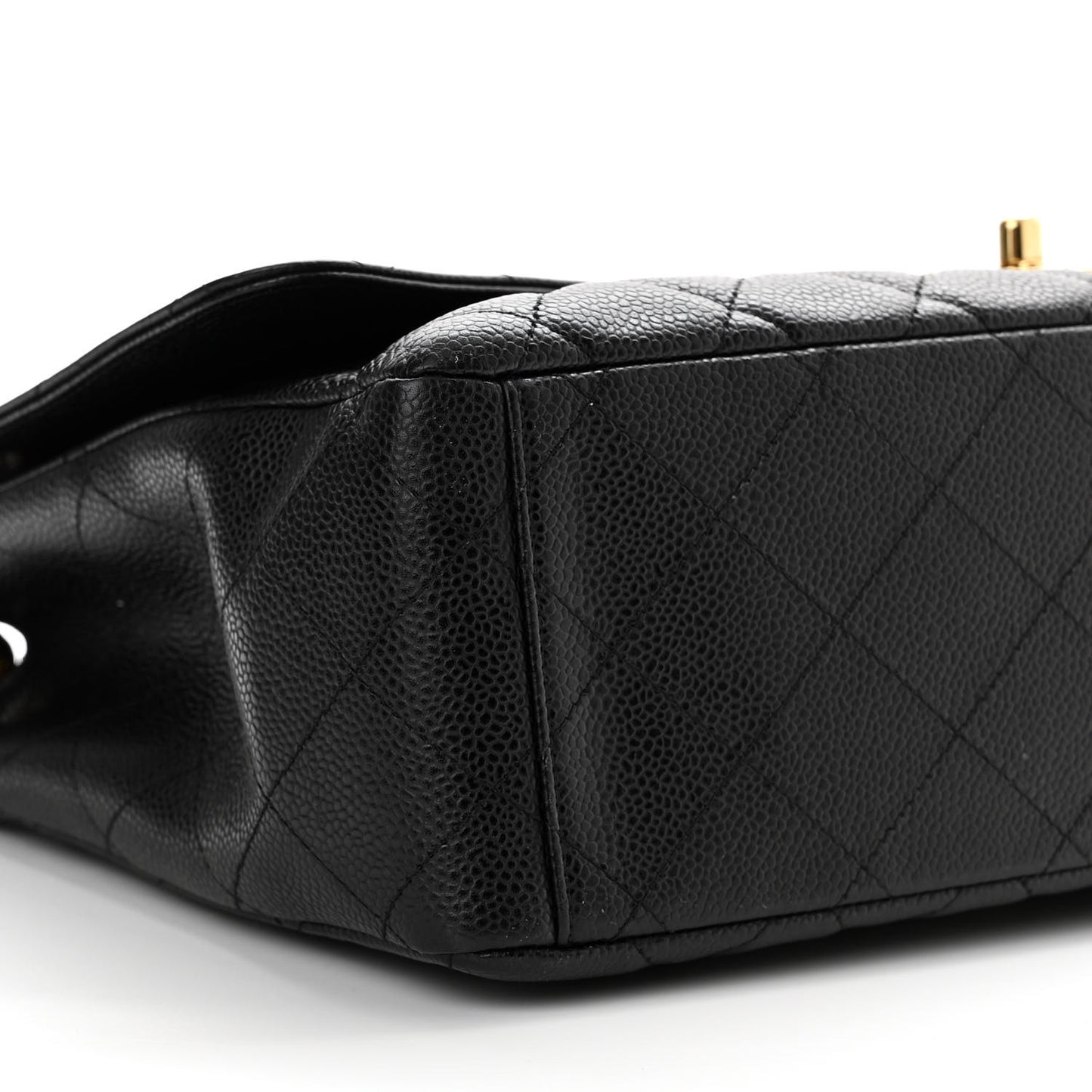 Caviar Quilted Maxi Single Flap Black