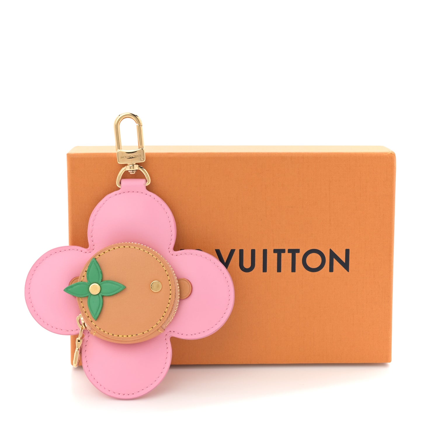 Calfskin Vivienne Coin Purse Pink Multicolor