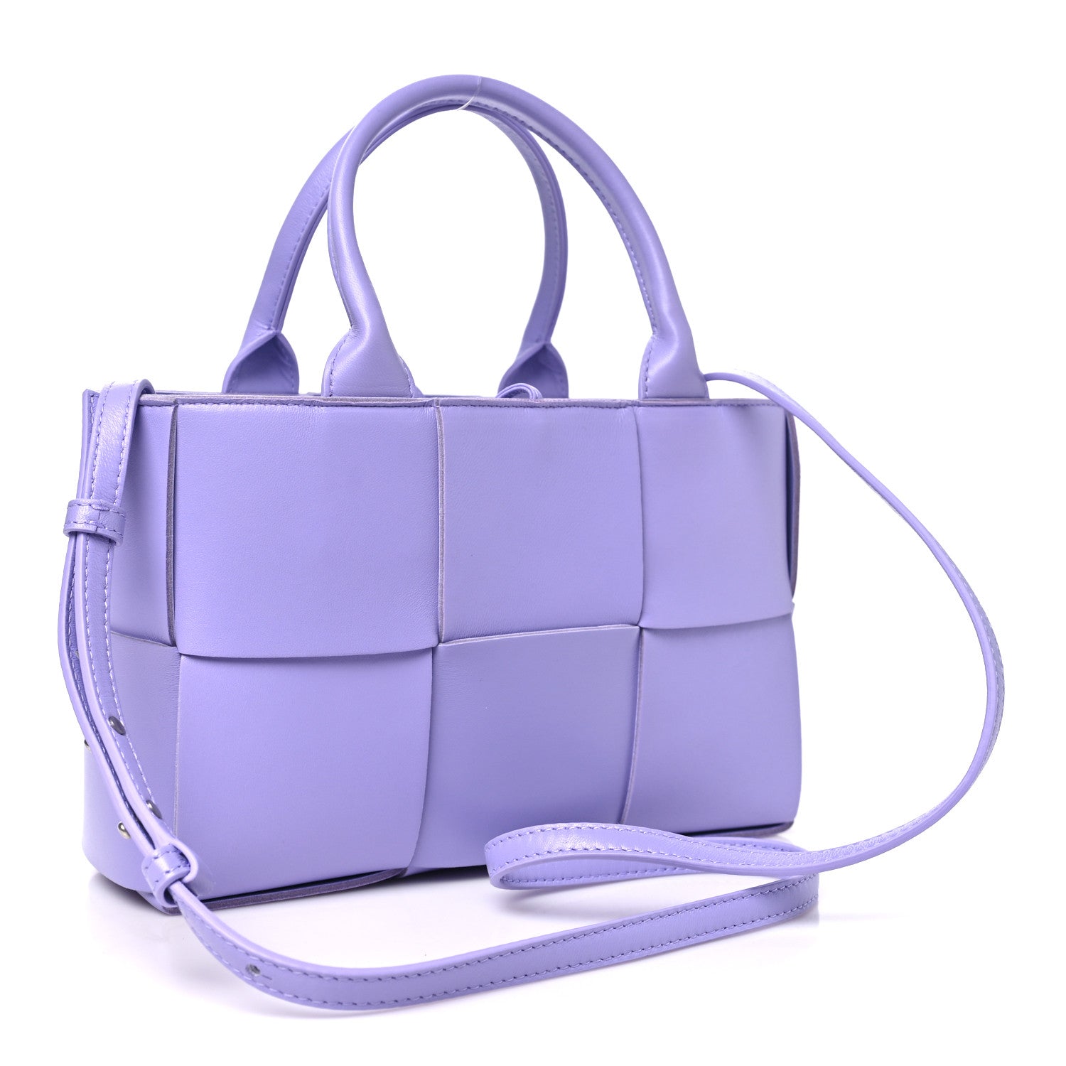 Bottega Veneta Nappa Maxi Intrecciato Mini Arco Tote Wisteria 4 of 10