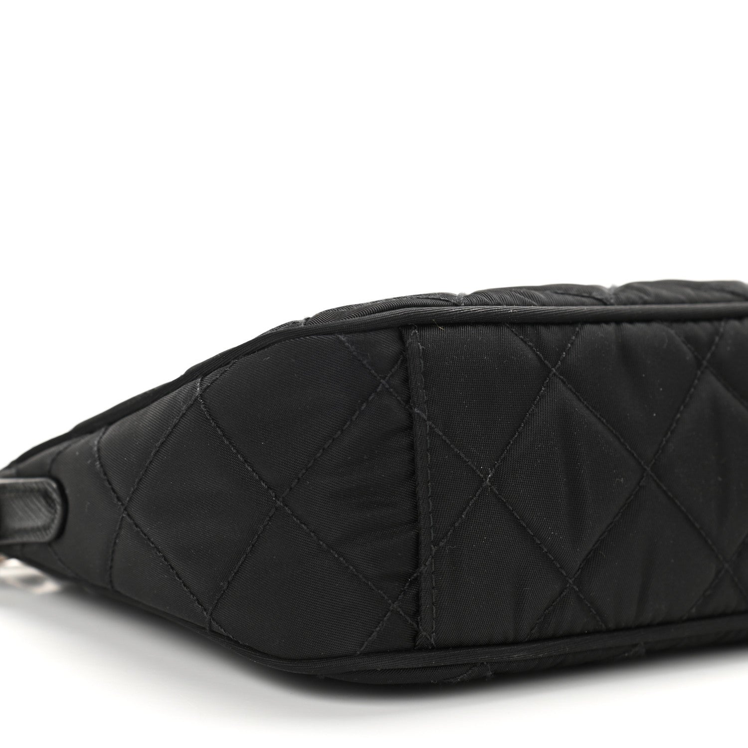 Prada Nylon Tessuto Impuntu Quilted Crossbody Bag Black 7 of 9