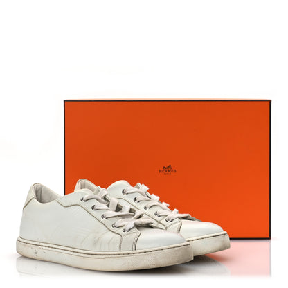 Hermes Calfskin Womens Advantage Sneakers 37 White 19 of 19
