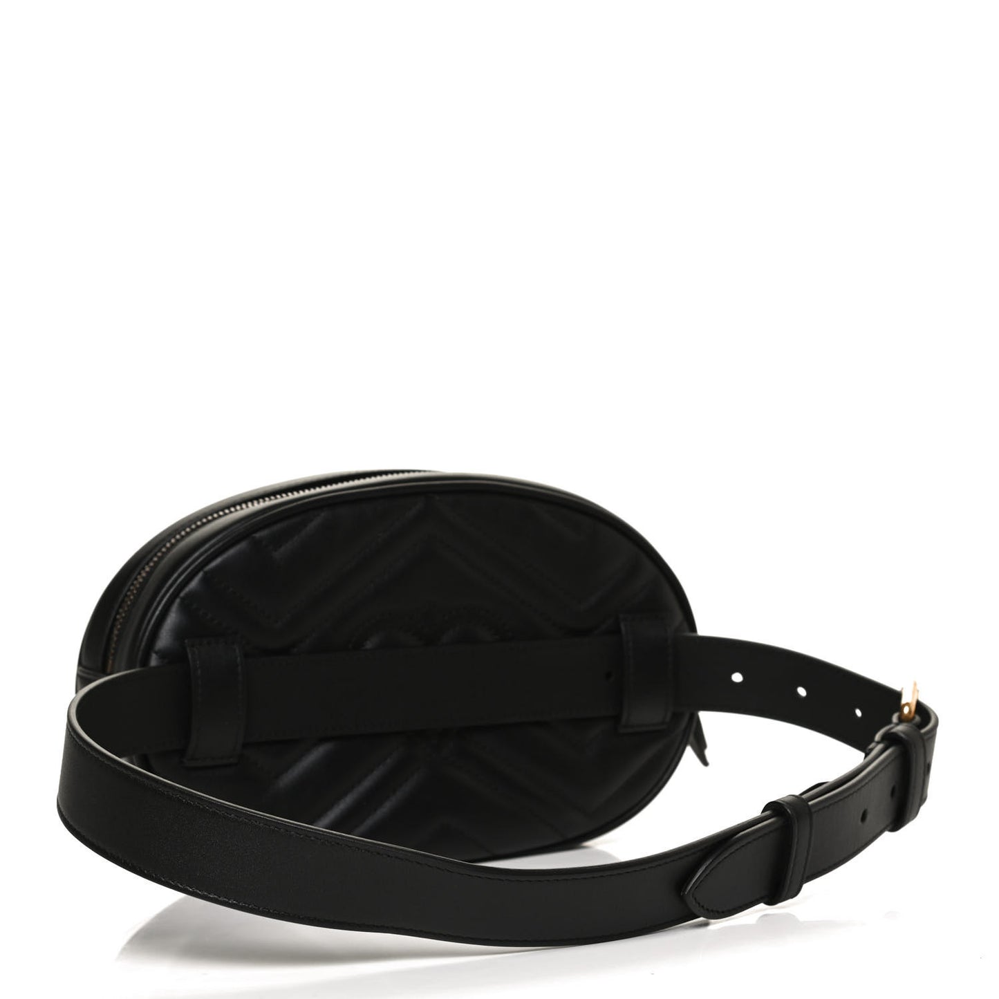 Calfskin Matelasse GG Marmont Belt Bag 75 30 Black