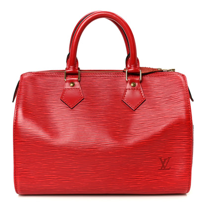 Louis Vuitton Epi Speedy 25 Castillan Red 1 of 11