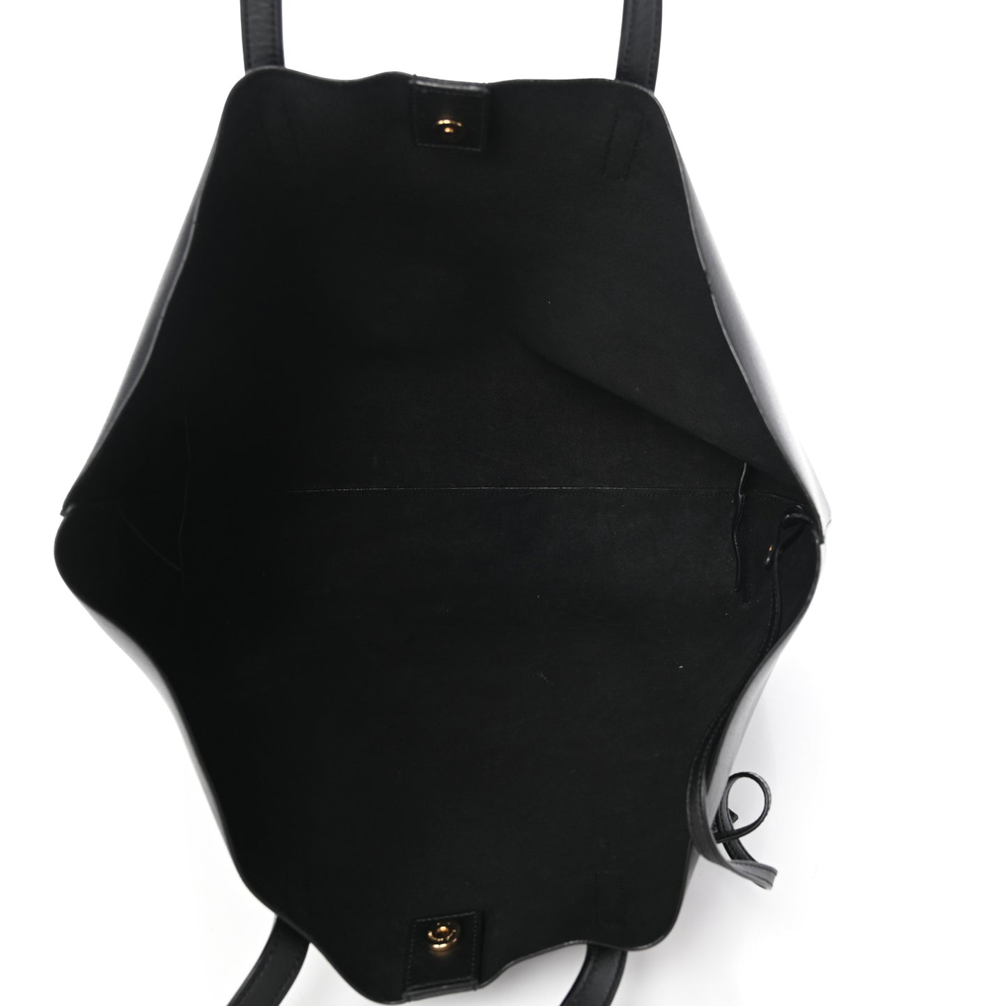 Calfskin Large Shopping Tote Black