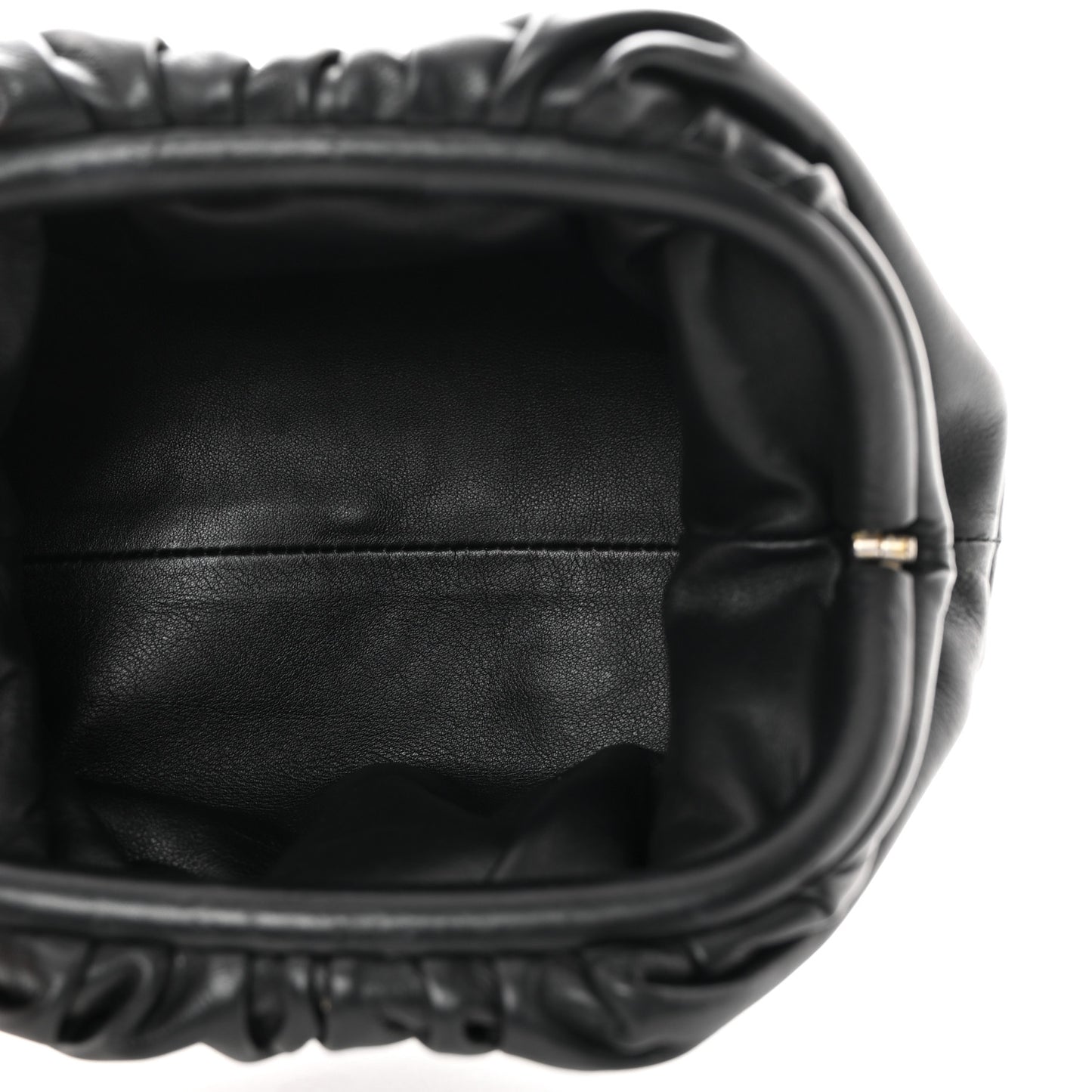 Butter Calfskin The Mini Pouch Clutch Black