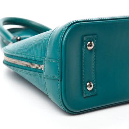 Louis Vuitton Epi Alma BB Cyan 6 of 10