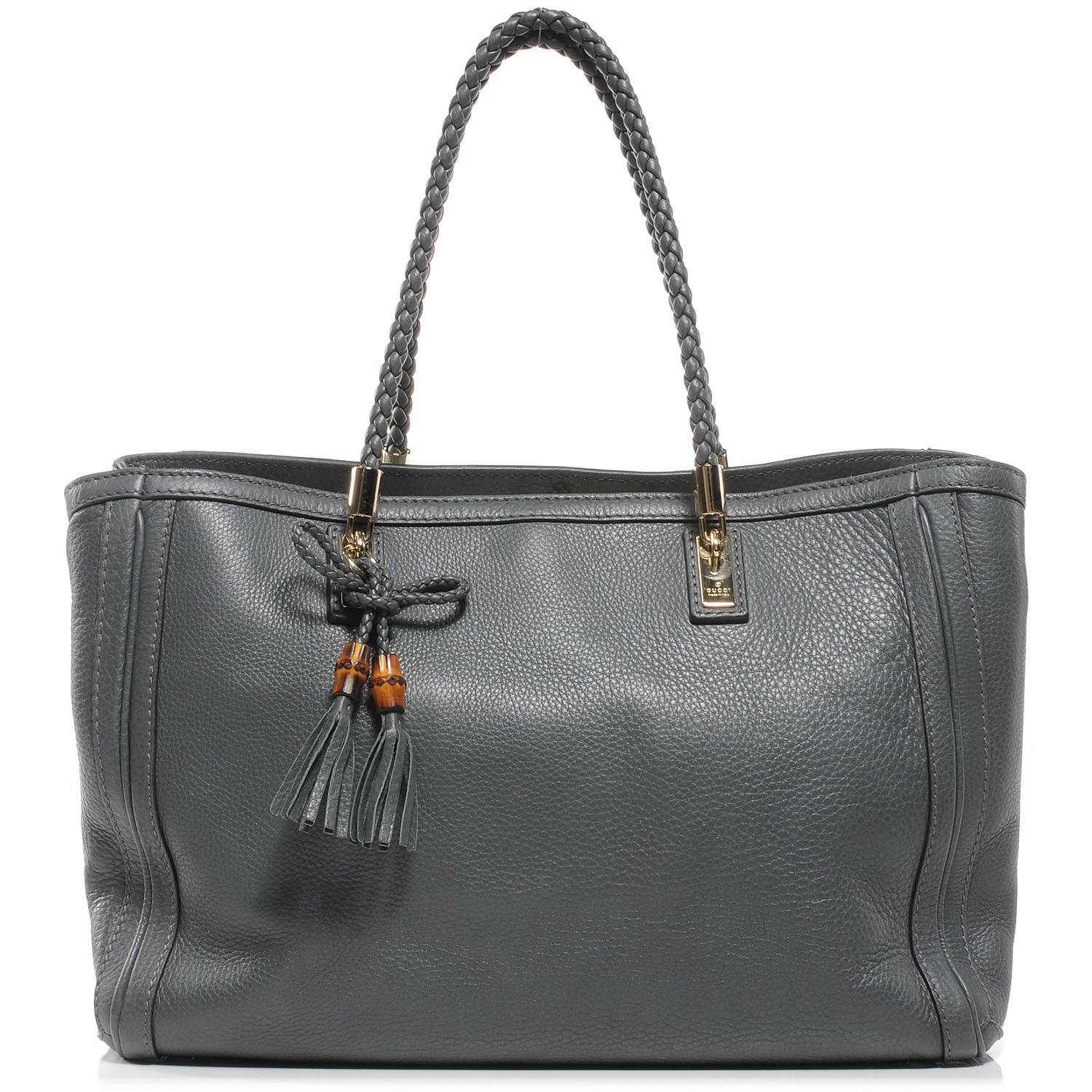 Gucci Leather Medium Bella Tote Grey 1 of 7