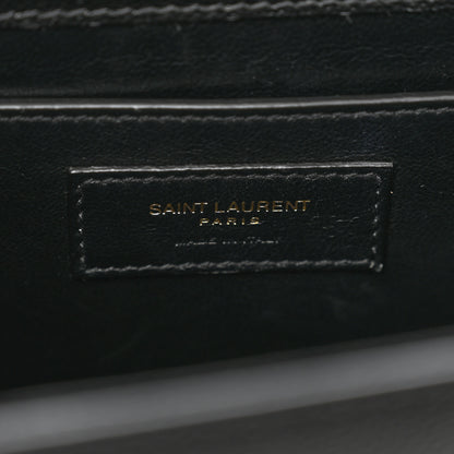 Saint Laurent Grain de Poudre Medium Classic Monogram Cassandra Top Handle Black 6 of 12