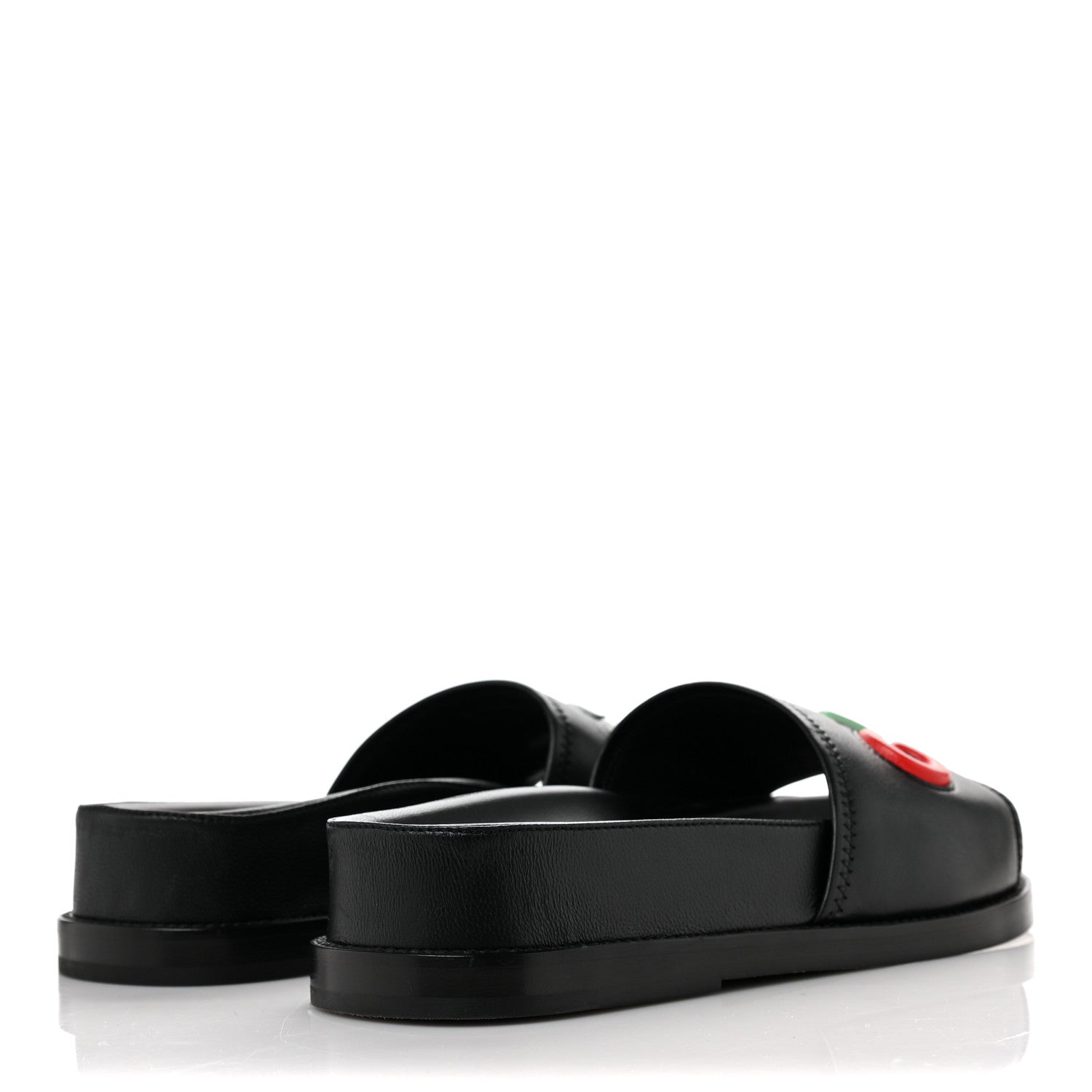 Chanel Lambskin Cha-Nel Mule Sandals 37 Black Multicolor 4 of 7
