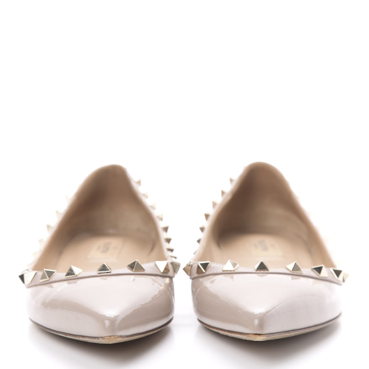 Patent Rockstud Ballerina Flats 38.5 Poudre