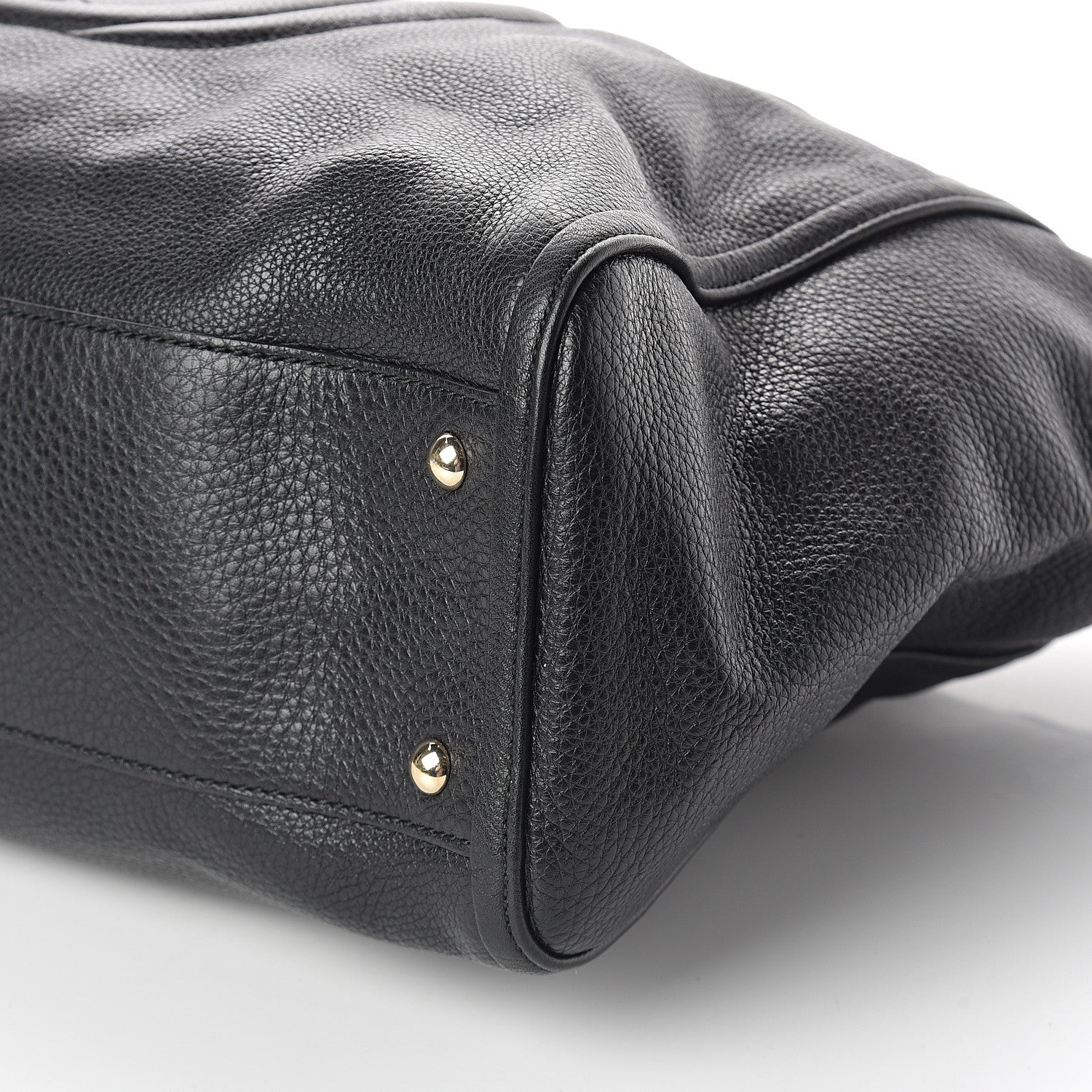 Gucci Pebbled Calfskin Large Soho Top Handle Bag Black 8 of 8