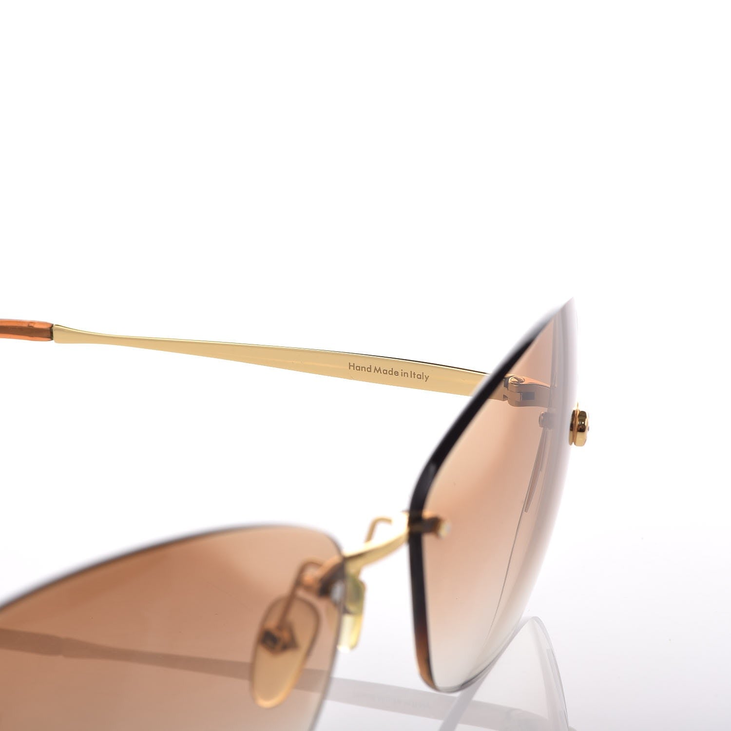 Louis Vuitton Lily Sunglasses Z0371U Brown Glitter 6 of 8