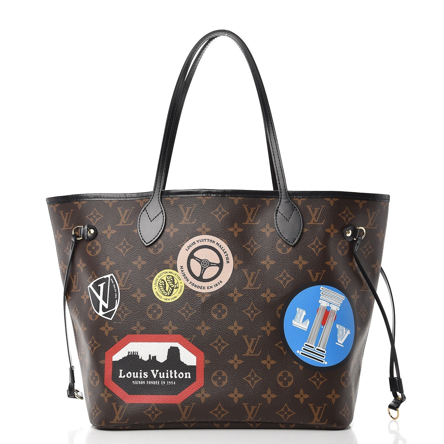Louis Vuitton Monogram World Tour Neverfull MM 3 of 13
