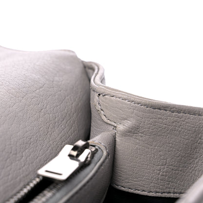 Saint Laurent Sheepskin Matelasse Chevron Monogram Large College Satchel Light Grey 11 of 15