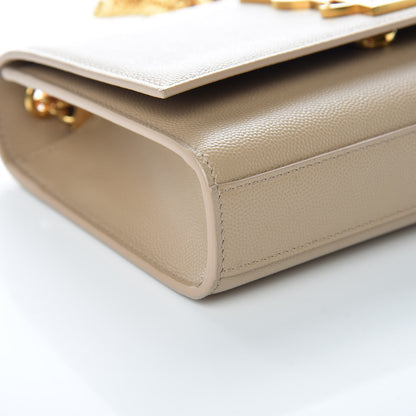 Saint Laurent Grain De Poudre Small Monogram Kate Satchel Nude Powder 9 of 10