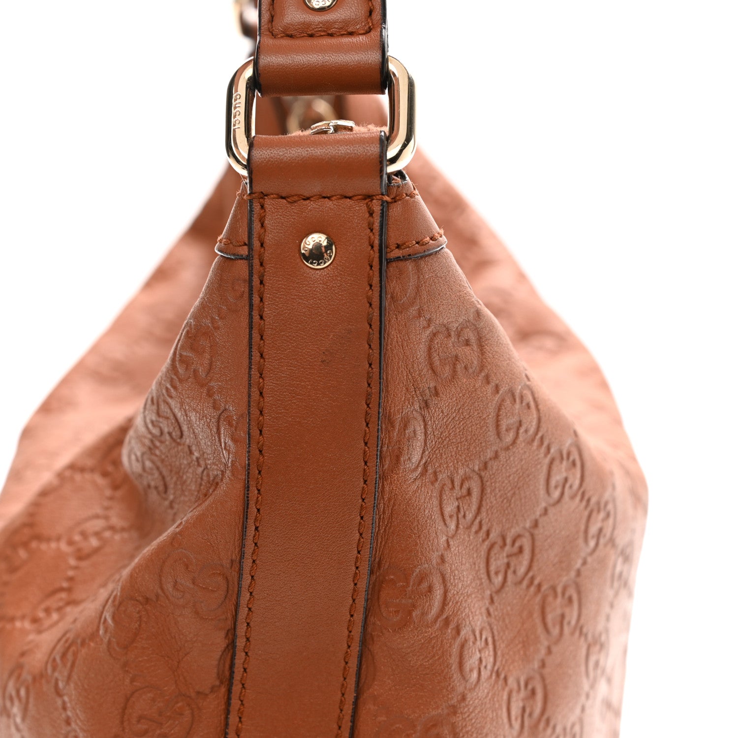 Gucci Guccissima Hobo Shoulder Bag Light Brown 14 of 19