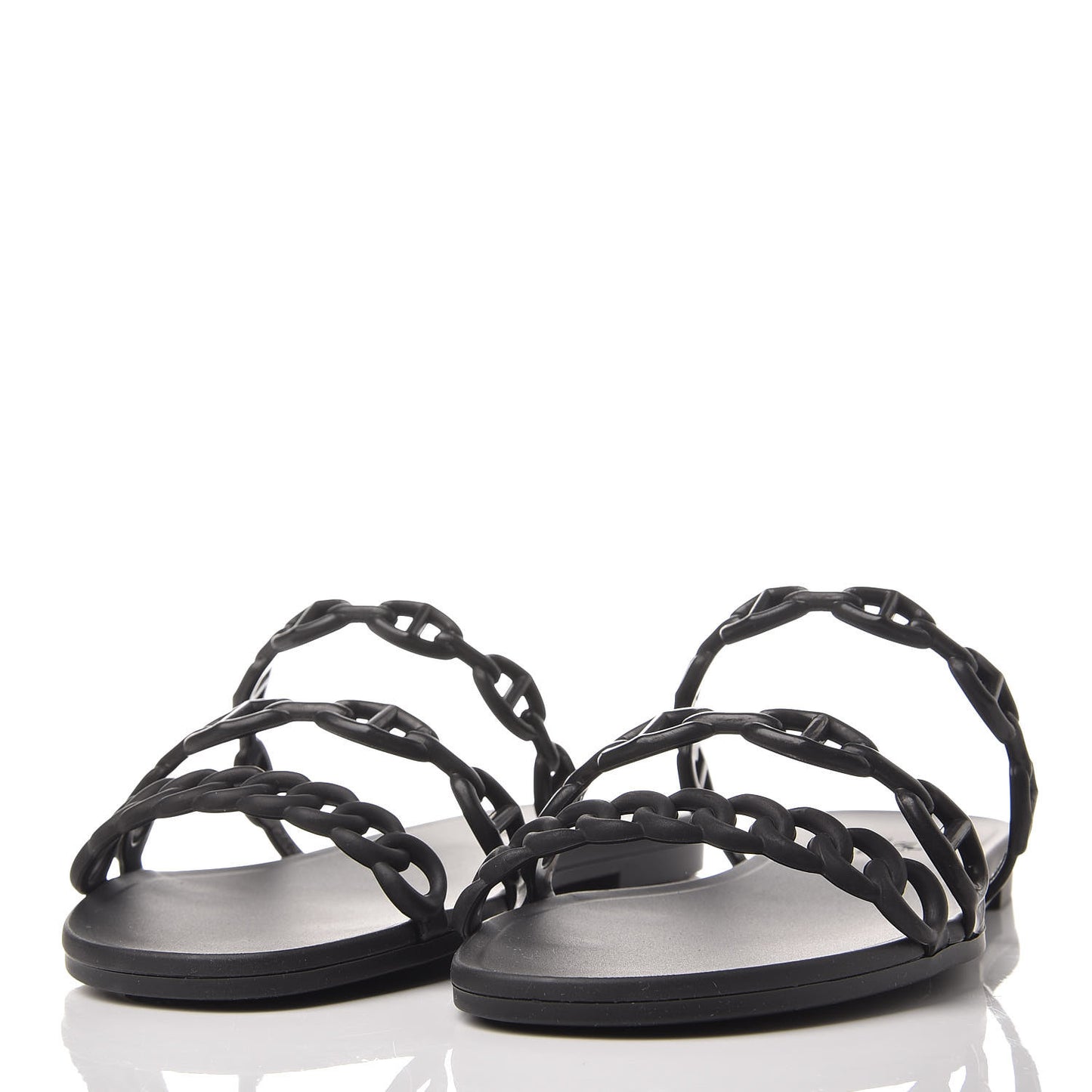Rubber Chaine d'Ancre Rivage Sandals 36 Black