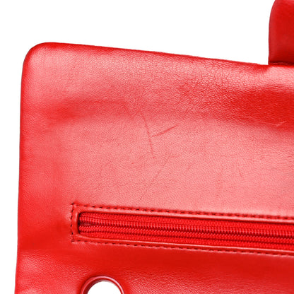 Chanel Lambskin Quilted Medium Double Flap Red 15 of 25