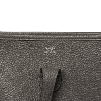 Hermes Taurillon Clemence Evelyne III PM Gris Asphalte 6 of 9