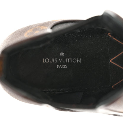 Louis Vuitton Monogram Gold Rush Studded Uniformes Cap Toe Chelsea 75mm Ankle Boots 38 6 of 9