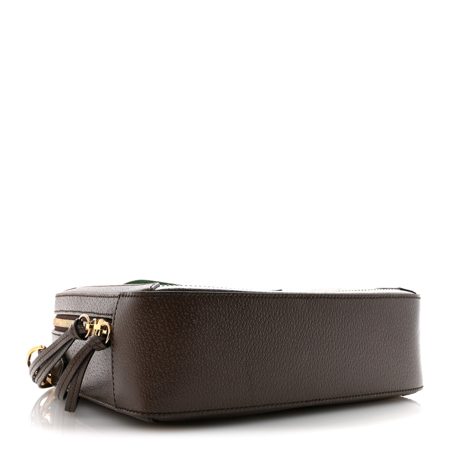 GG Supreme Monogram Web Small Ophidia Top Handle Shoulder Bag Brown