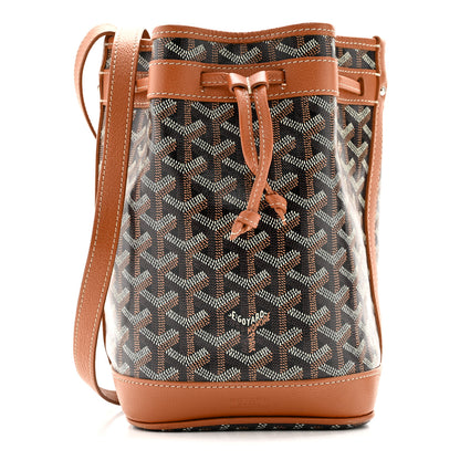 Goyard Goyardine Petit Flot Bucket Bag PM Black Gold 1 of 12