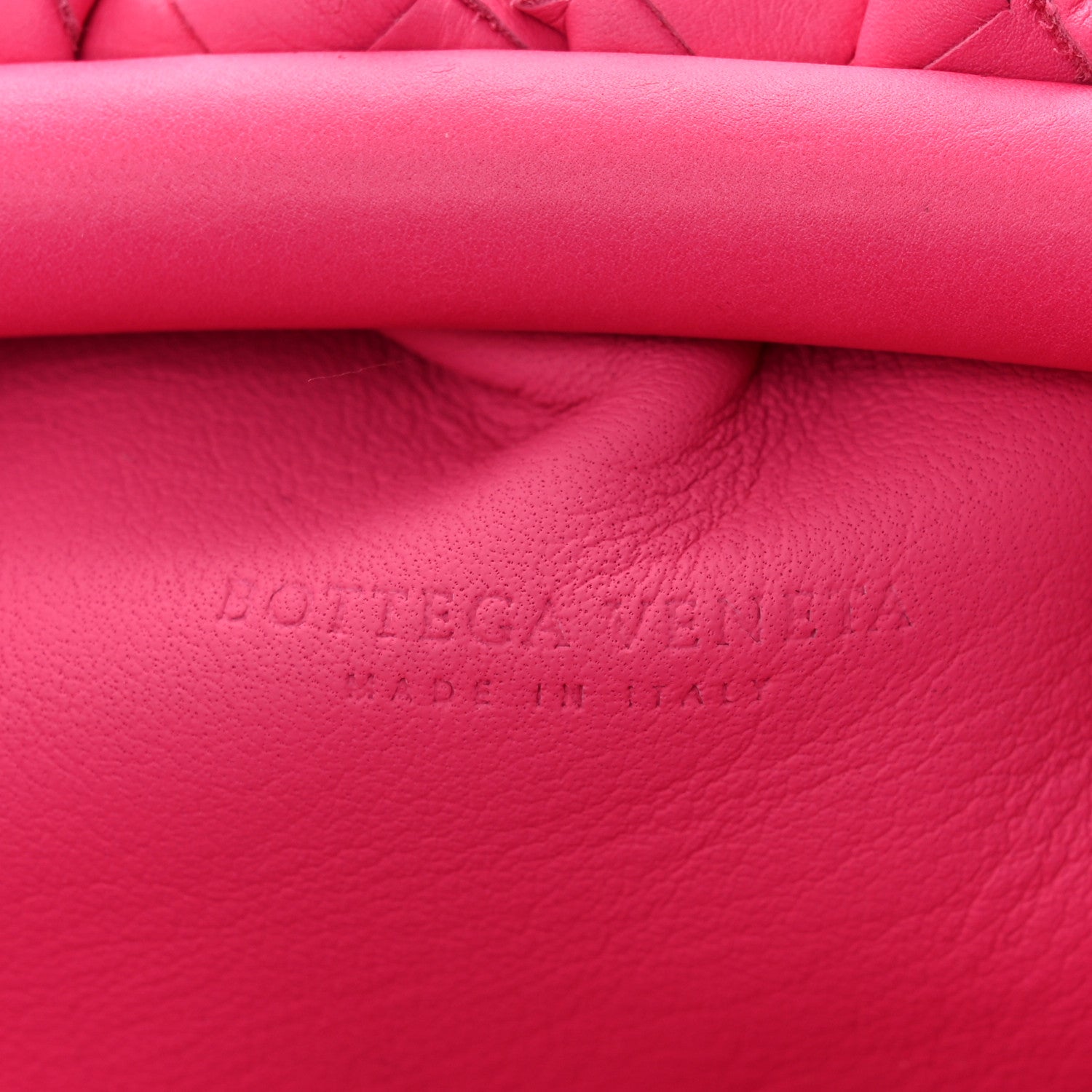 Bottega Veneta Nappa Intrecciato The Mini Pouch Rosa Shock 6 of 11