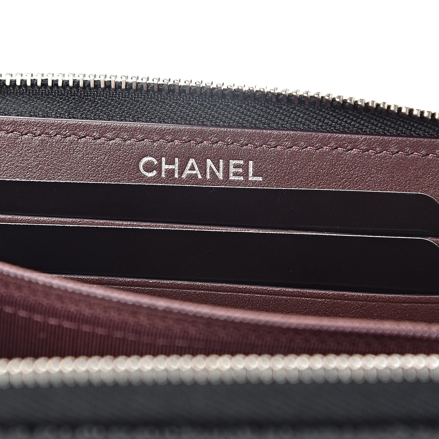 Chanel Caviar Quilted Small Zip Around Wallet Black 6 of 9