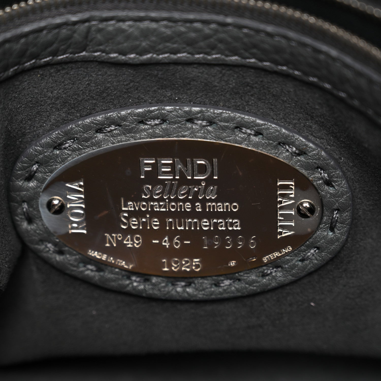 Fendi Cuoio Romano Selleria Lei Boston Tote Nube 6 of 11