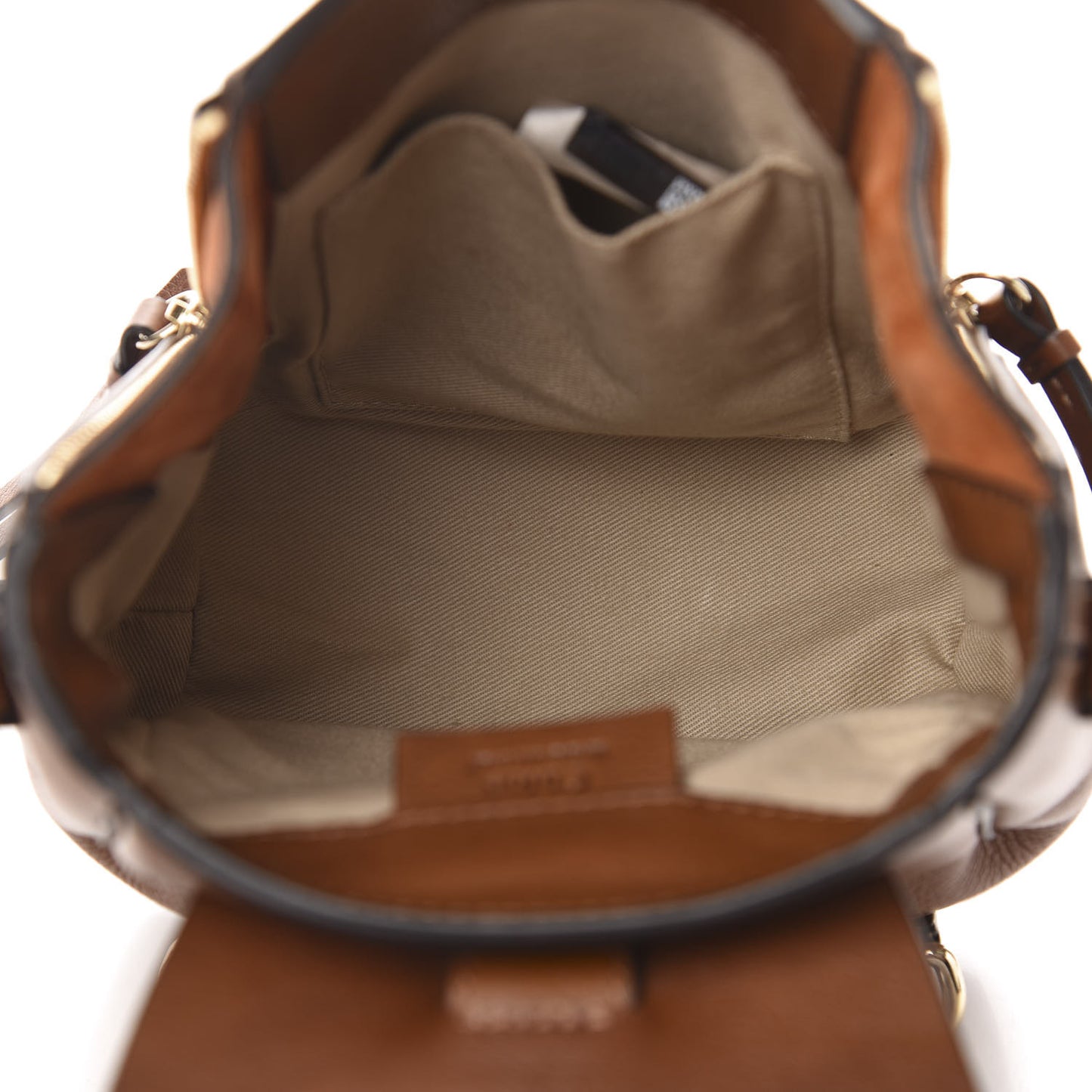Suede Calfskin Mini Faye Backpack Tan
