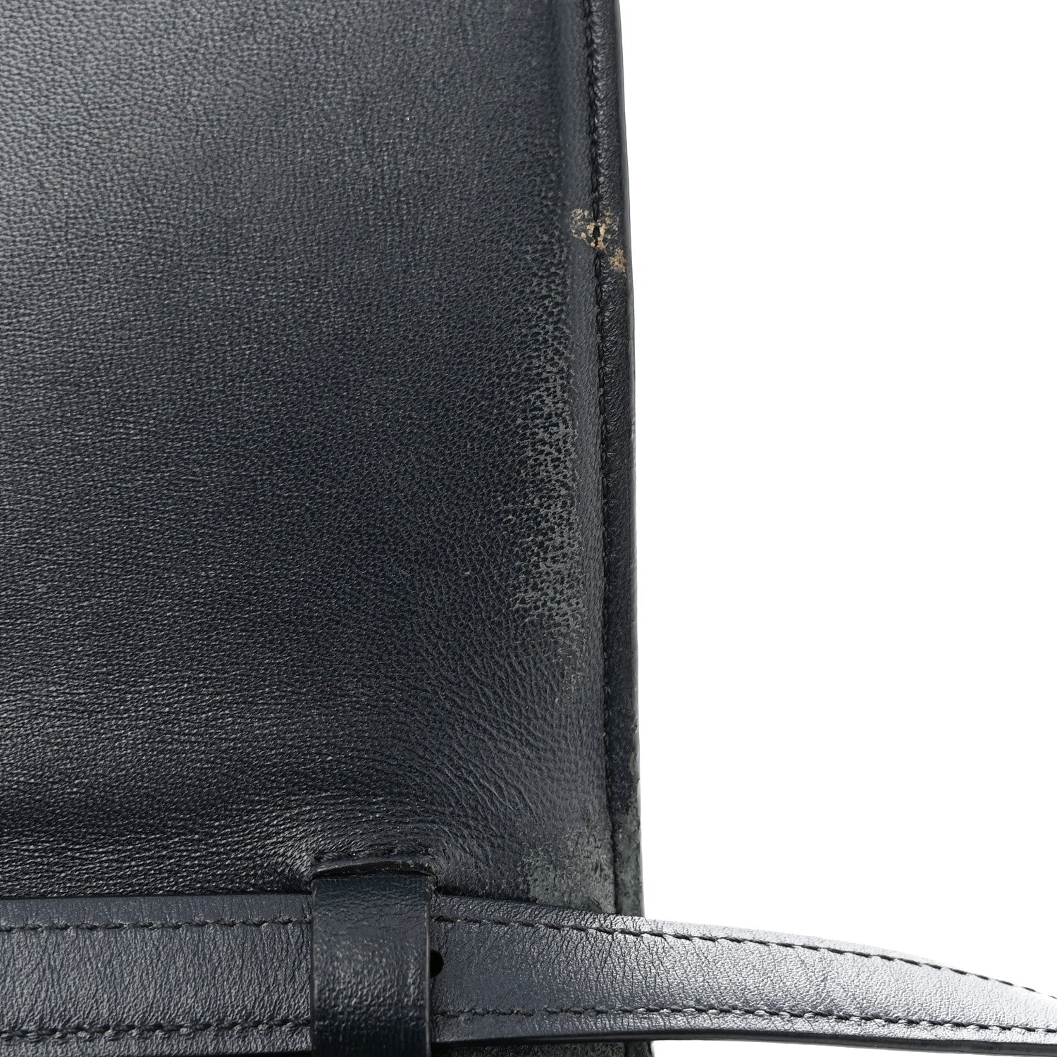 Celine Box Calfskin Medium Classic Box Flap Bag Navy 12 of 14