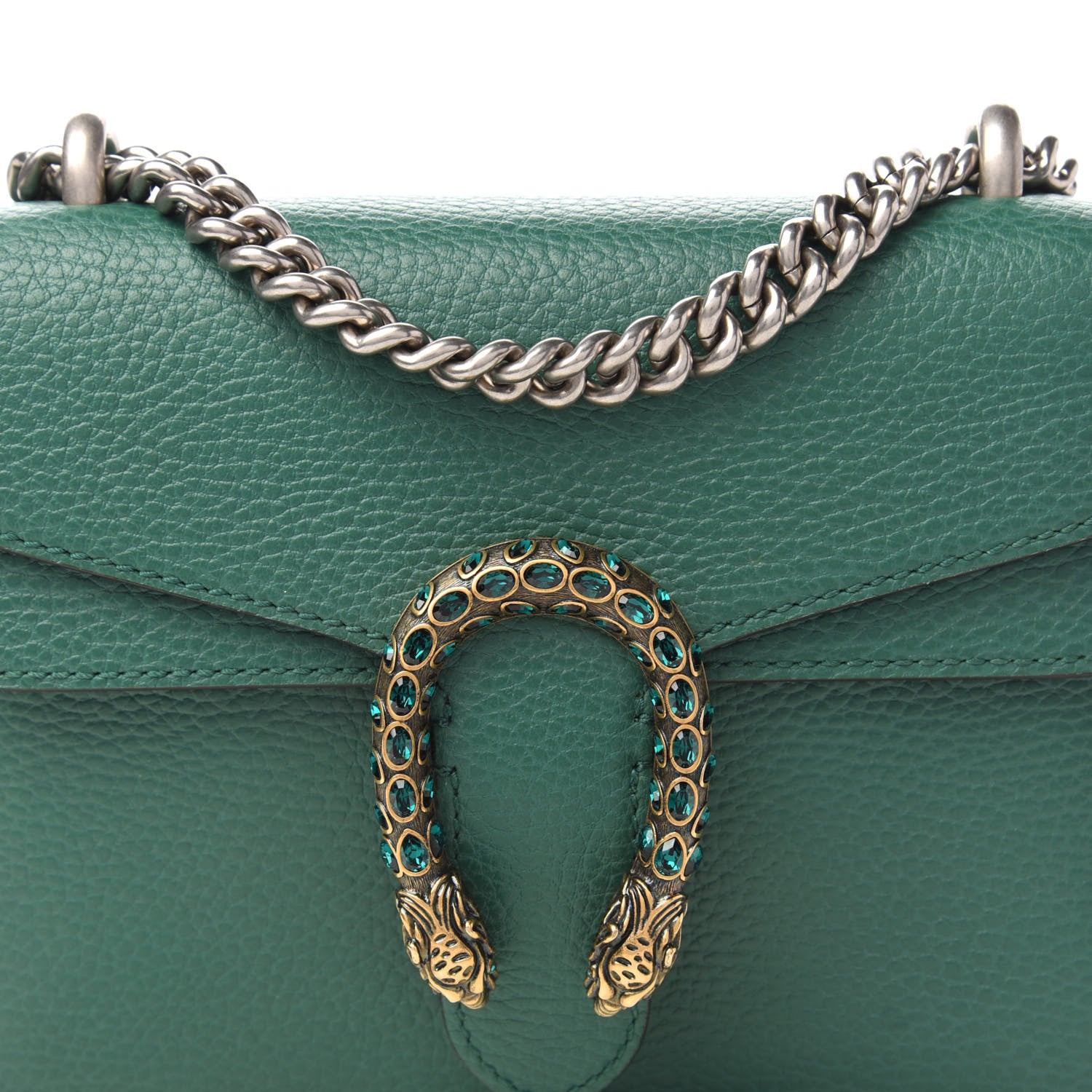Gucci Calfskin Mini Dionysus Shoulder Bag Emerald 12 of 13