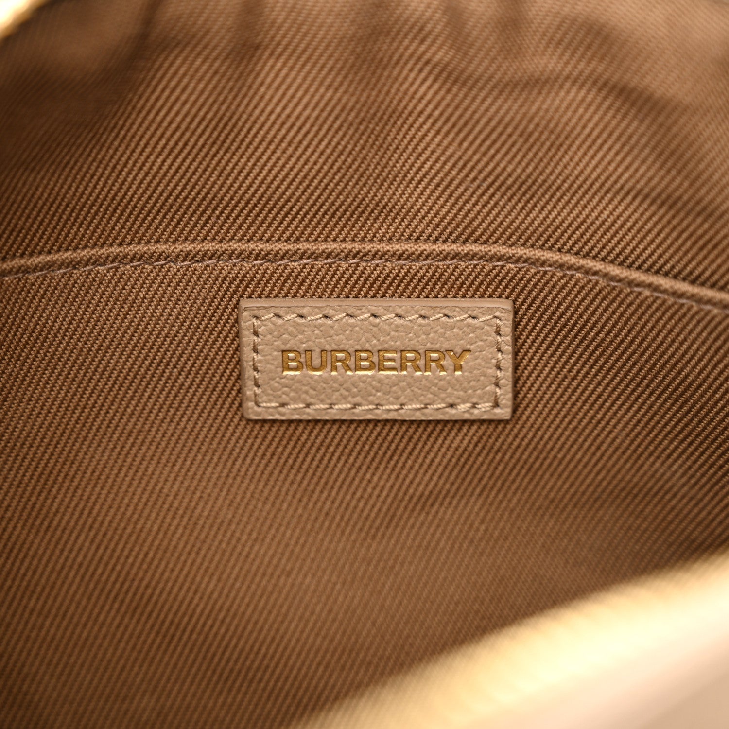 Burberry Calfskin House Check Small Camera Bag Chestnut Beige 6 of 10