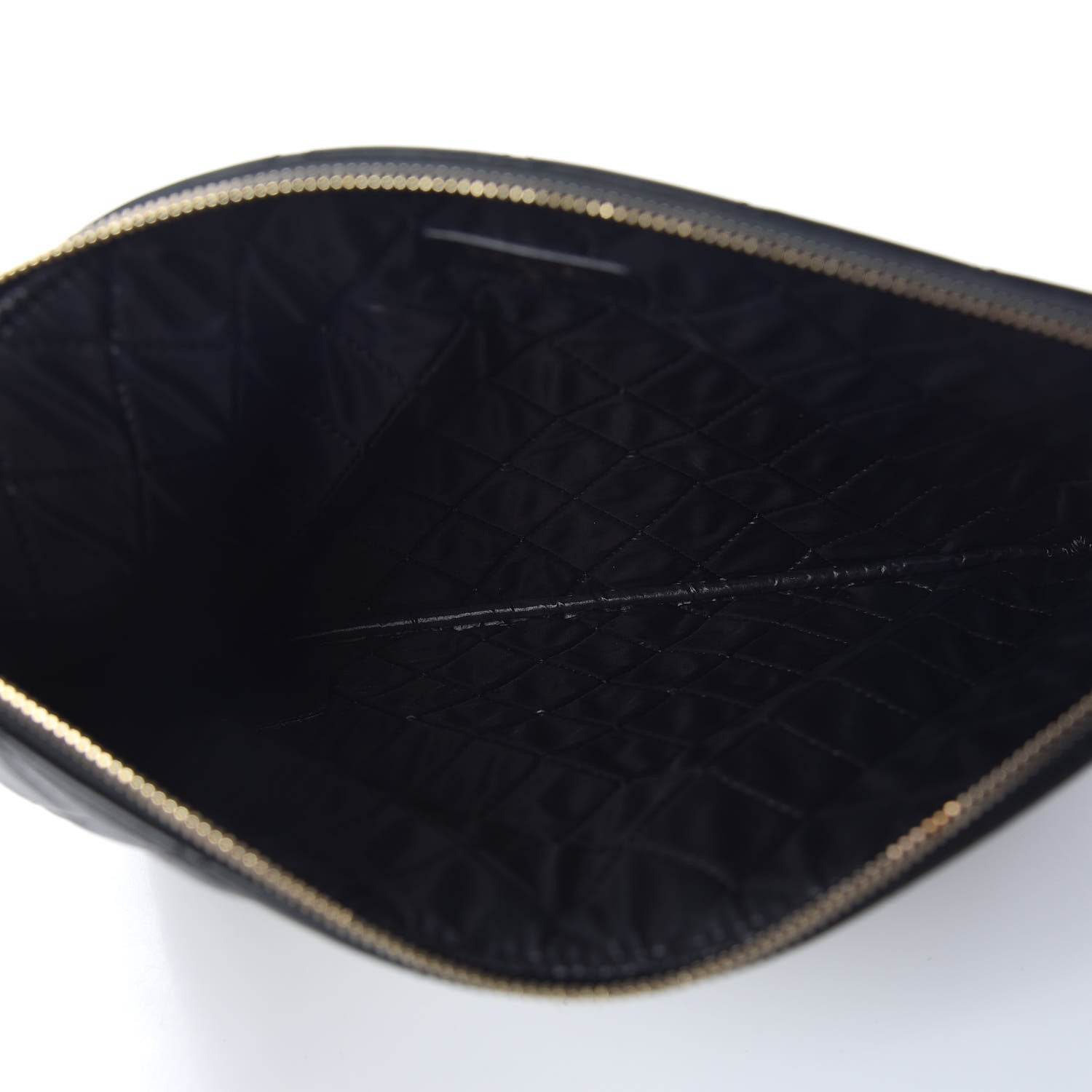 Chanel Lambskin Quilted Medium Casino Beauty CC Cosmetic Case Black 5 of 10