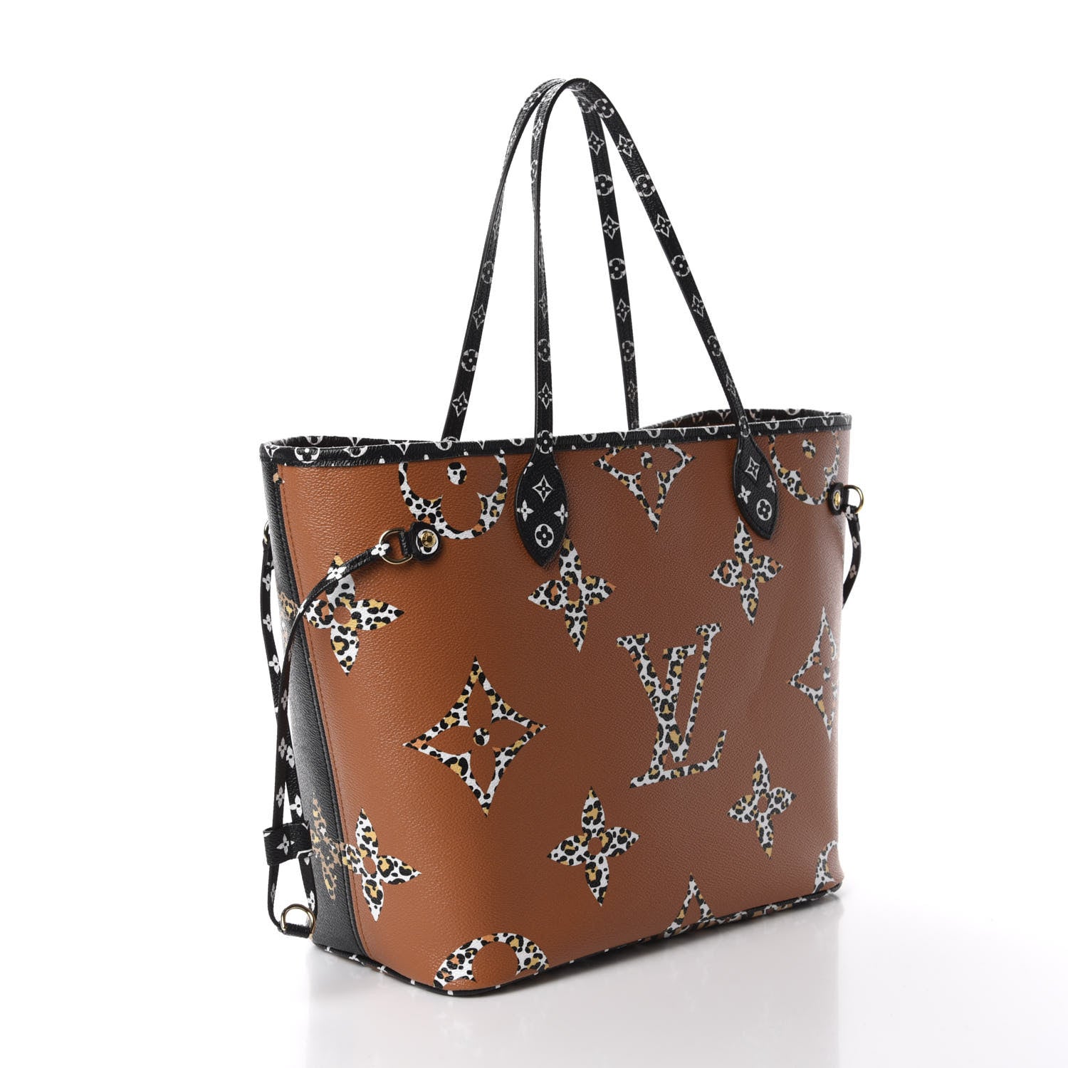 Louis Vuitton Monogram Giant Jungle Neverfull MM Black 3 of 10