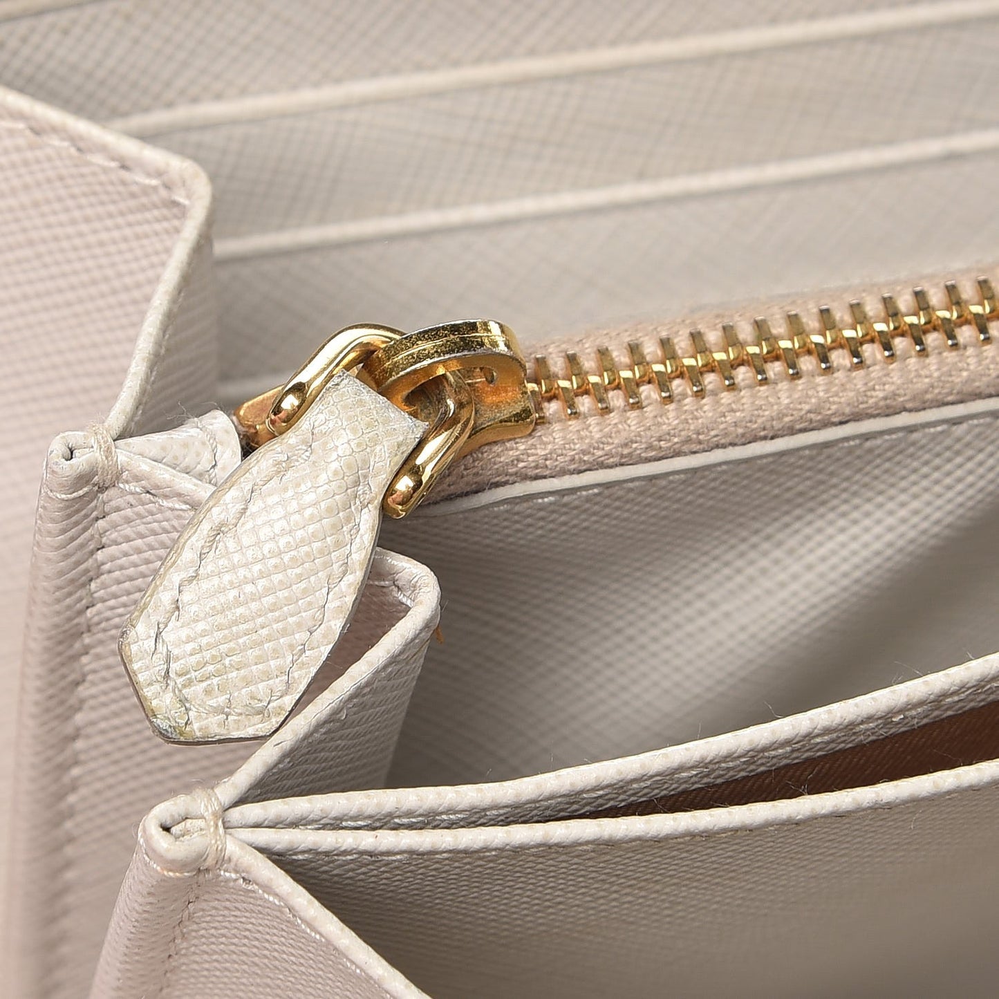 Saffiano Metal Zip Around Wallet Talco