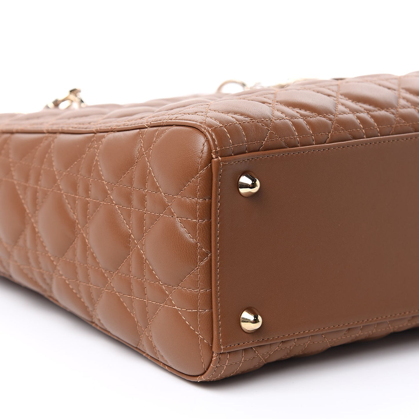 Lambskin Cannage Large Lady Dior Tan