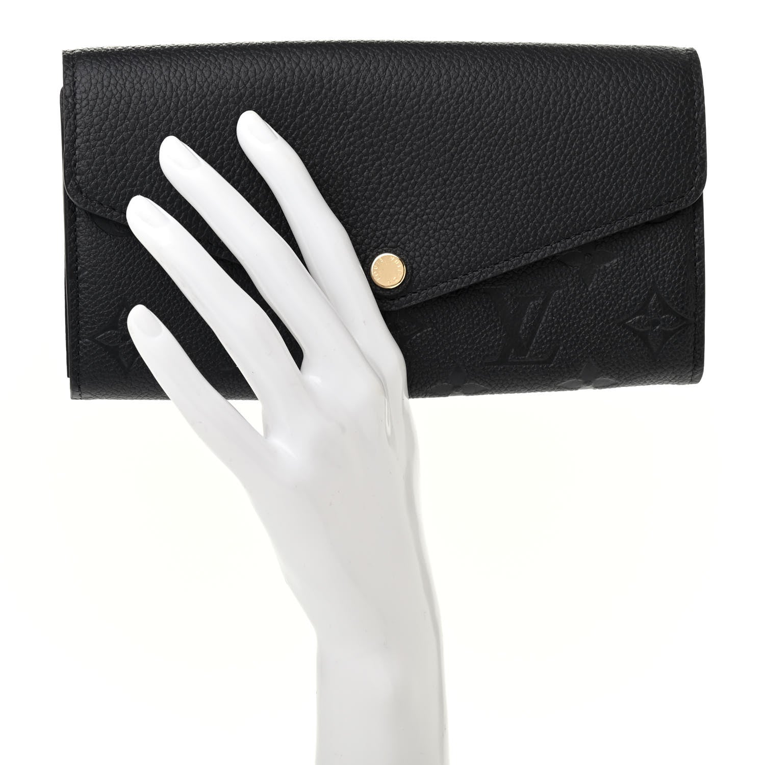 Louis Vuitton Empreinte Sarah Wallet NM Black 2 of 8