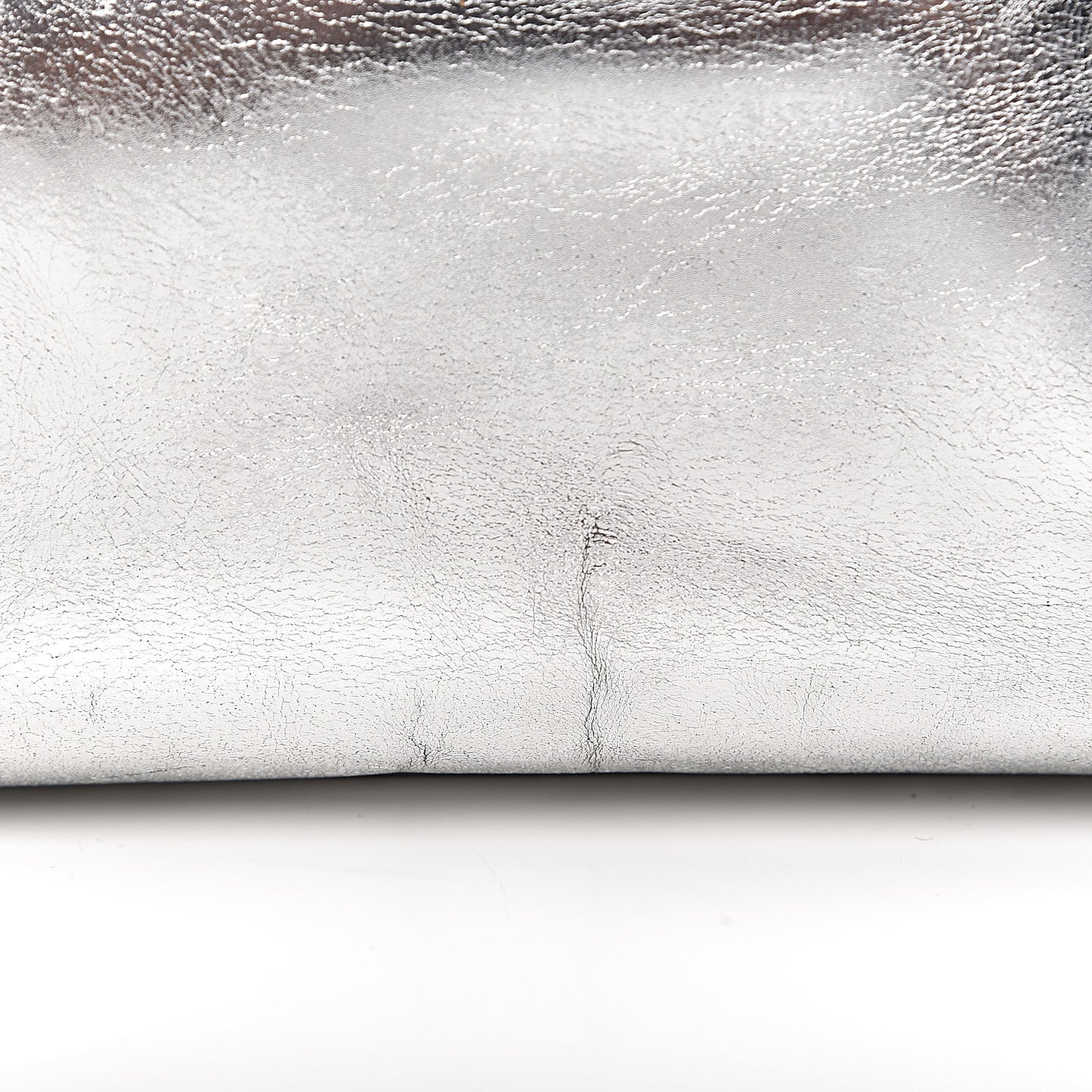 Metallic Calfskin Motocross Classic Hardware Bowling MM Silver Hardware